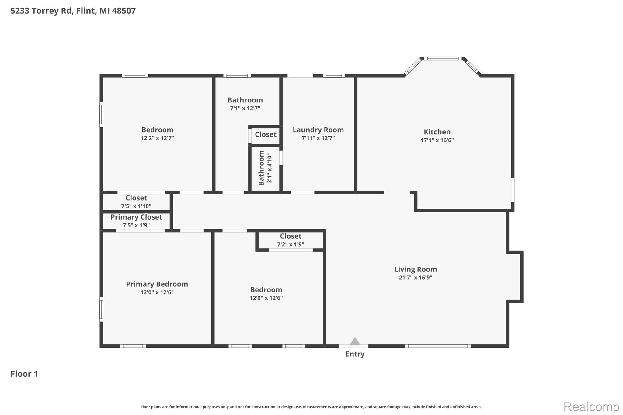 5233 Torrey Road Flint, MI 48507 - Photo 45 of 45 1-Floor-1 2.jpg