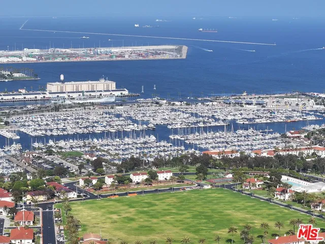 a view of a city with tall buildings