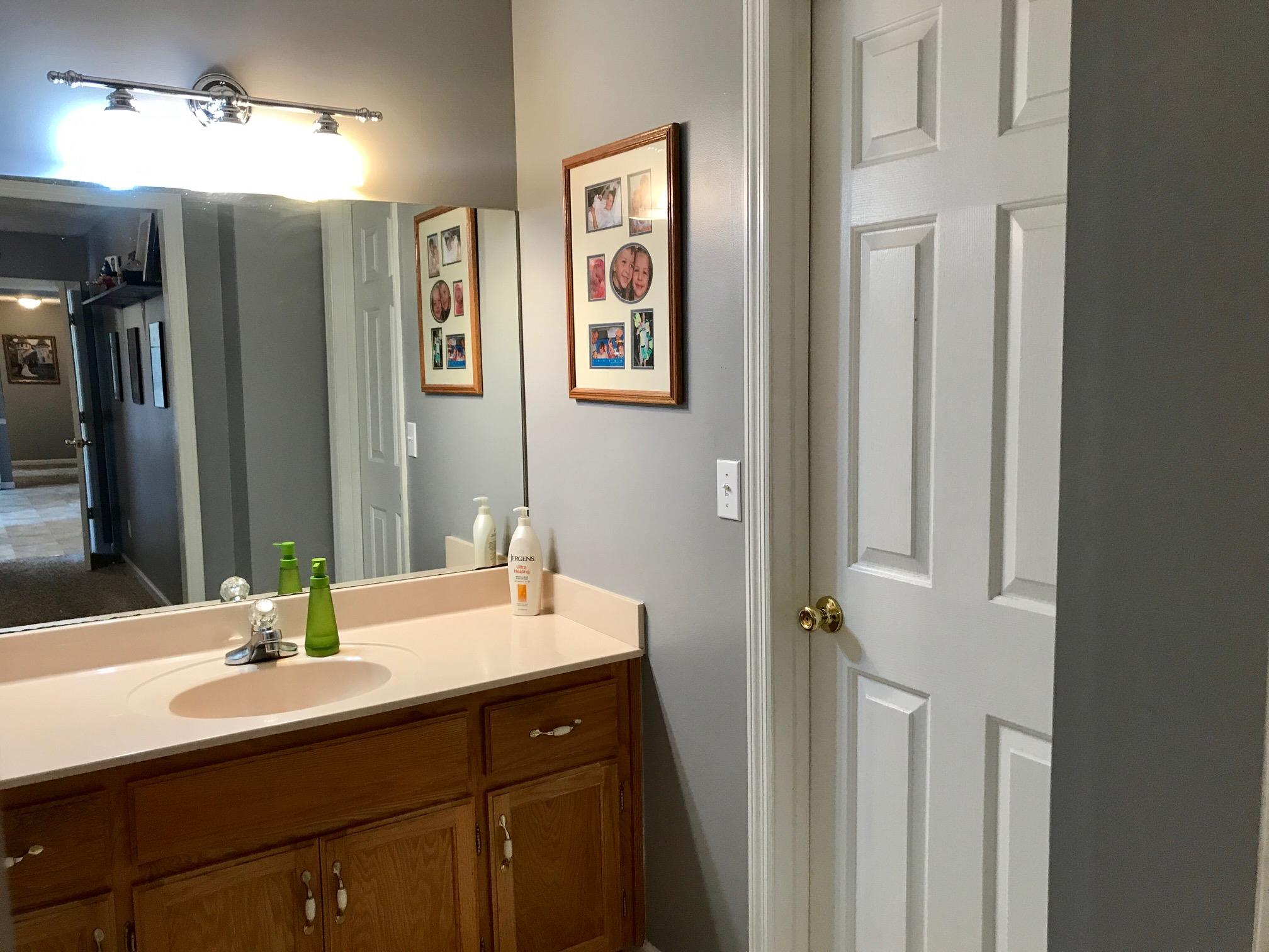 3733 Armstrong Road Springfield, TN 37172 - Photo 7 of 13 a bathroom with double vanity sinks and a mirror