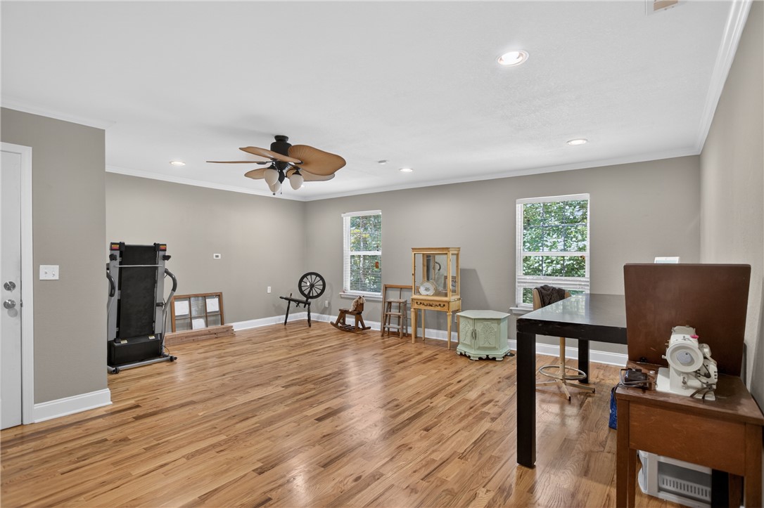 151 Towne Creek Trail Anderson, SC 29621 - Photo 24 of 49 Hardwood flooring extends throughout this versatile, well-lit bonus room, offering natural views.