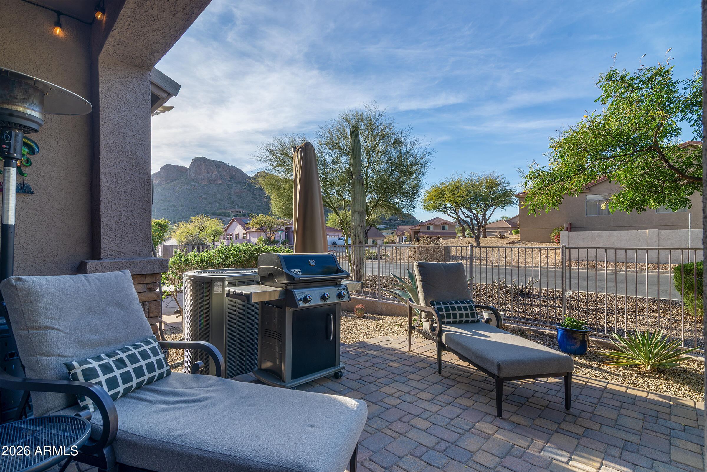 10204 East Dinosaur Ridge Road Gold Canyon, AZ 85118 - Photo 55 of 56 Nice big paver patio space