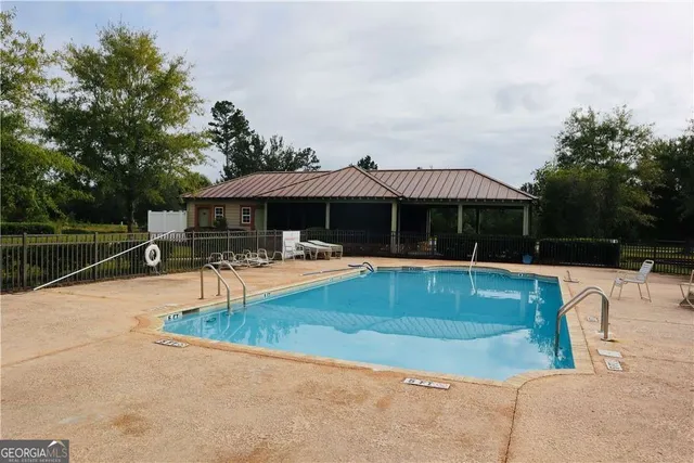 a view of a ocean with a big yard