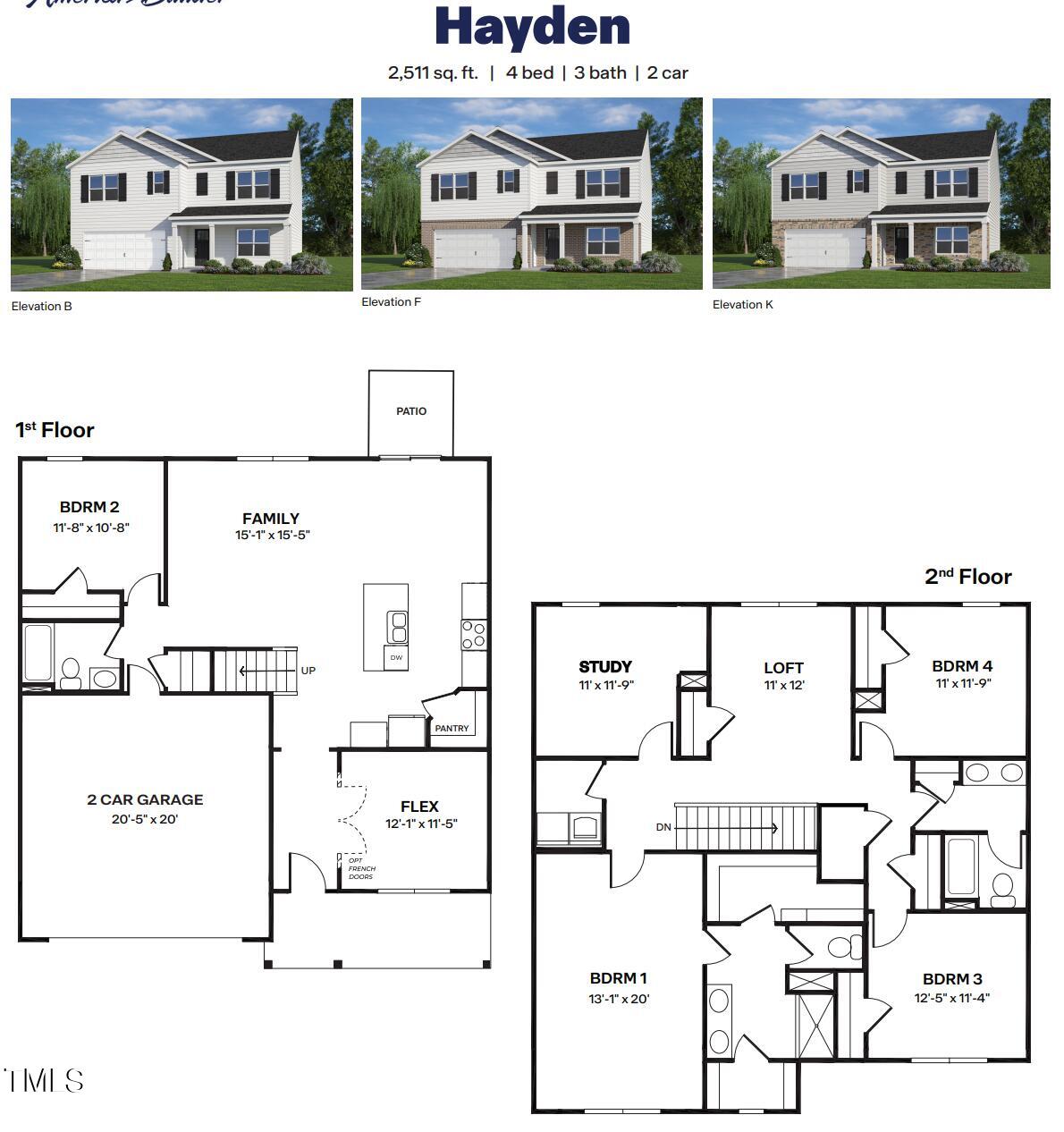 26 Spring Bloom Road Angier, NC 27501 - Photo 2 of 48 Hayden MLS