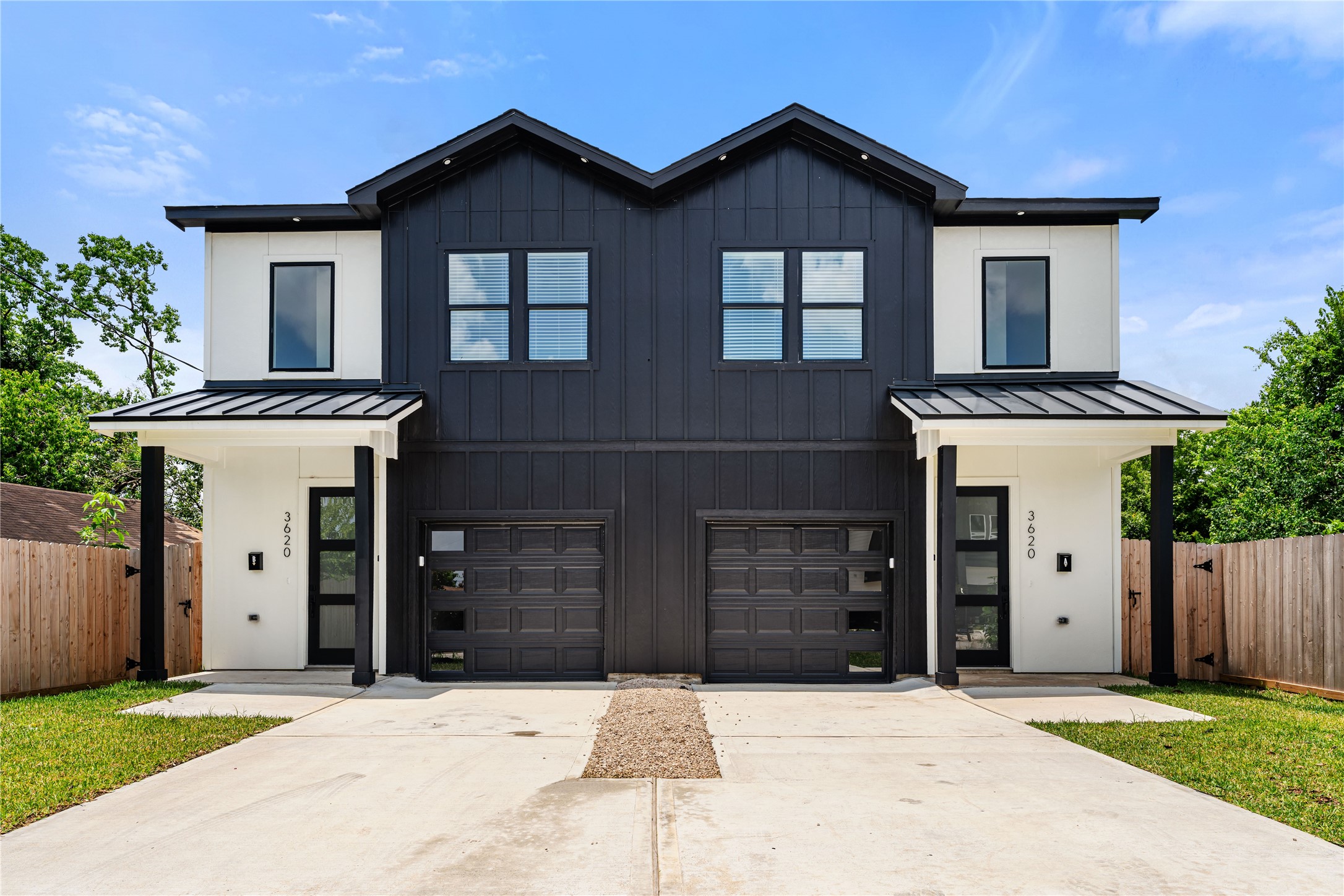 3620 Mt Pleasant Street, Unit A Houston, TX 77021 - Photo 1 of 23 a front view of a house with a yard and garage
