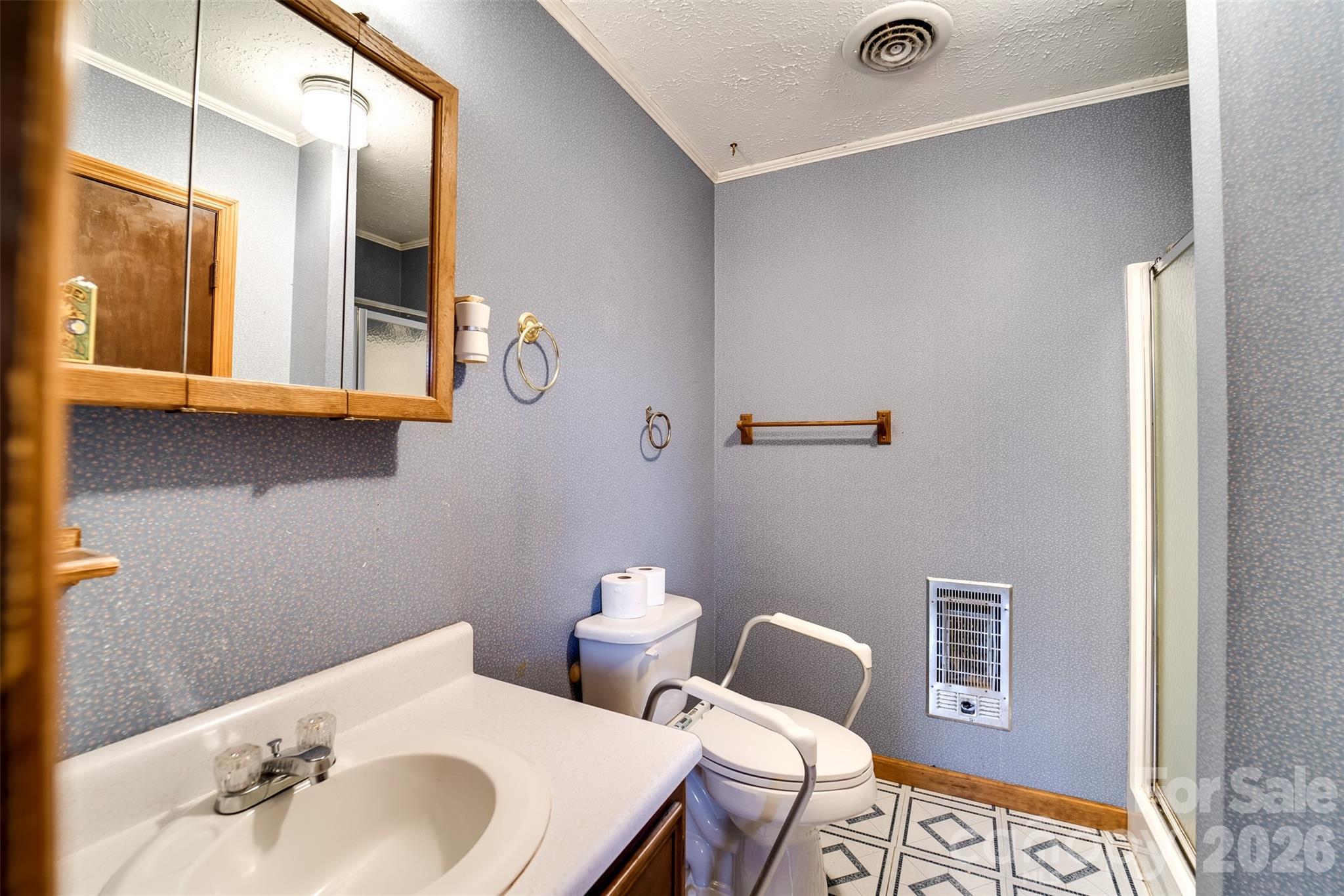 21 Queen Street Sylva, NC 28779 - Photo 18 of 45 a bathroom with a sink mirror and toilet