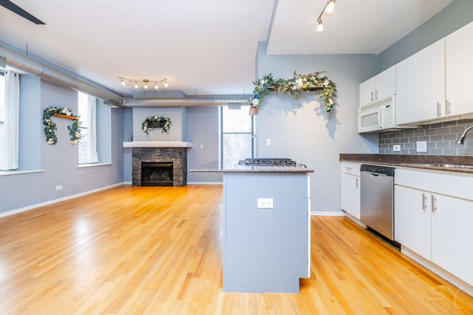 811 South Lytle Street, Unit 213 Chicago, IL 60607 - Photo 6 of 21 a kitchen with a sink appliances and cabinets