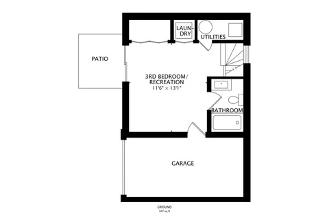 a picture of a bench in front of a white house