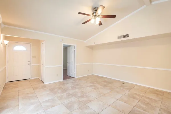 a view of an empty room