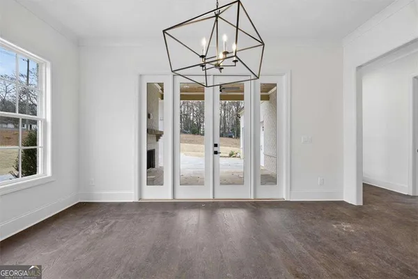 a view of an empty room