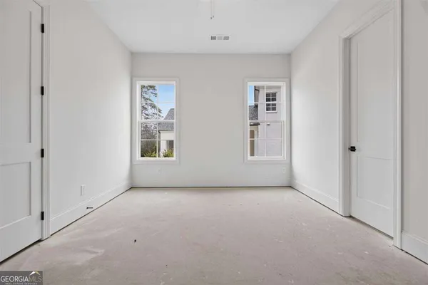 a view of an empty room