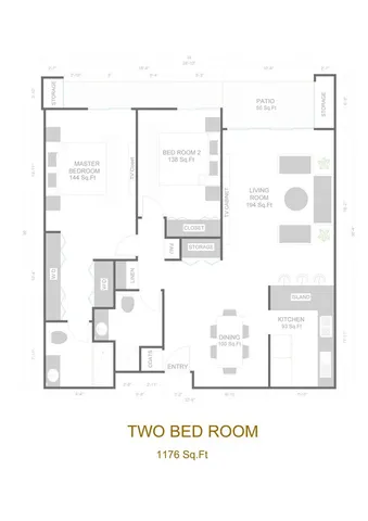 a picture of a floor plan