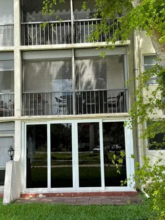 a view of a house with a window