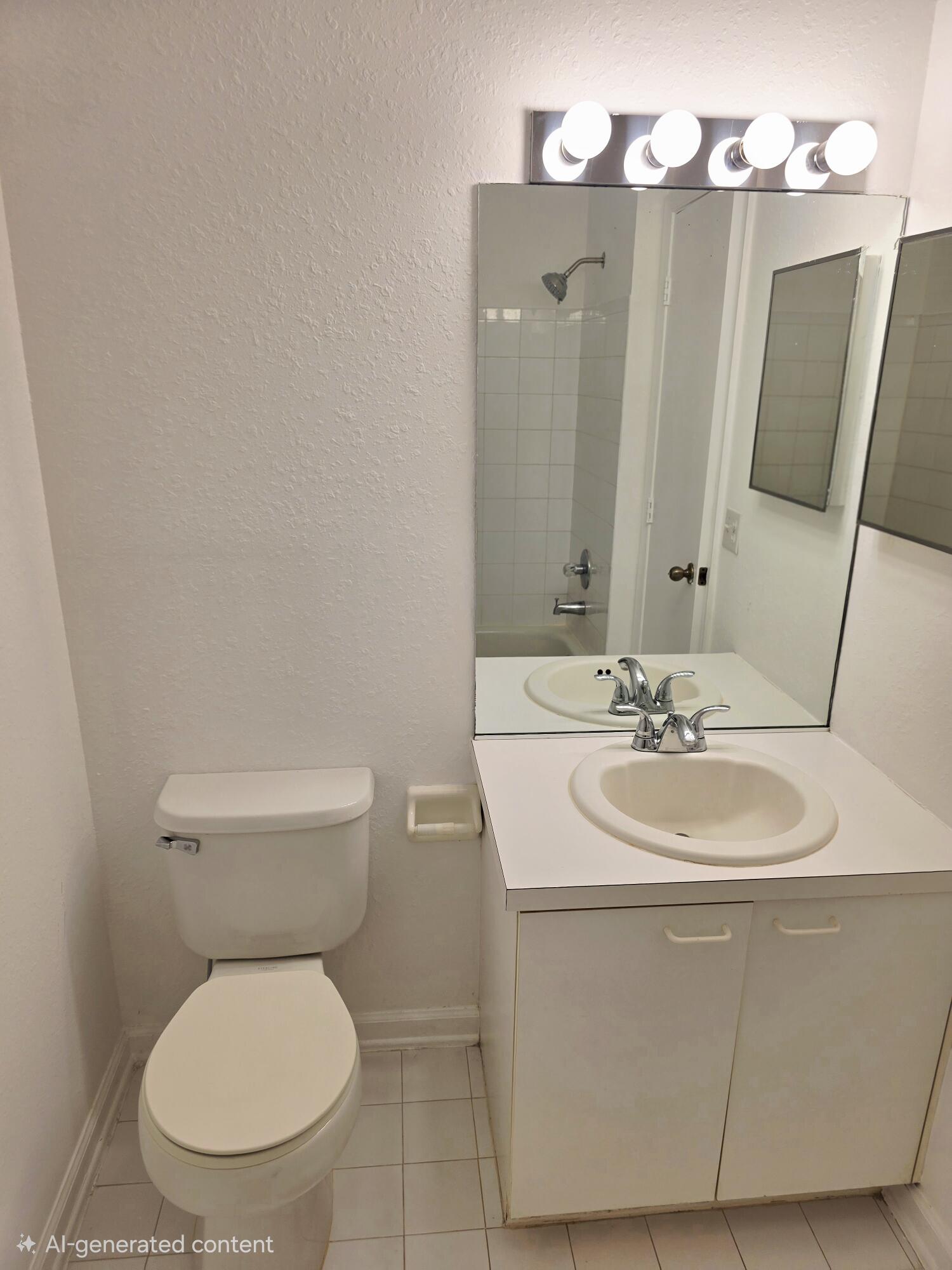 10851 Palm Ridge Lane Tamarac, FL 33321 - Photo 17 of 40 a bathroom with a toilet sink mirror and vanity