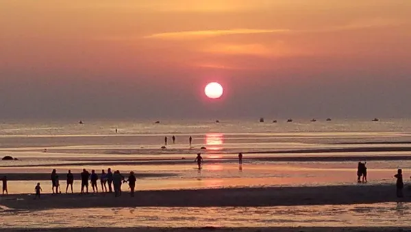 a view of room with wooden floor