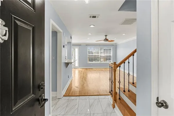 a view of an entryway door