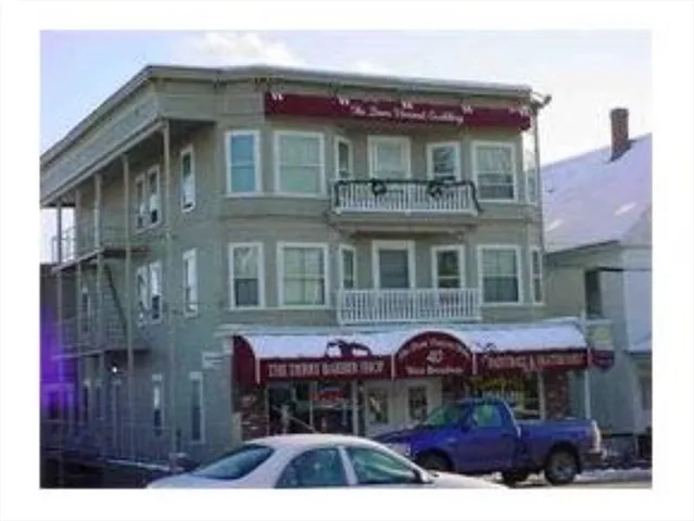 a front view of school