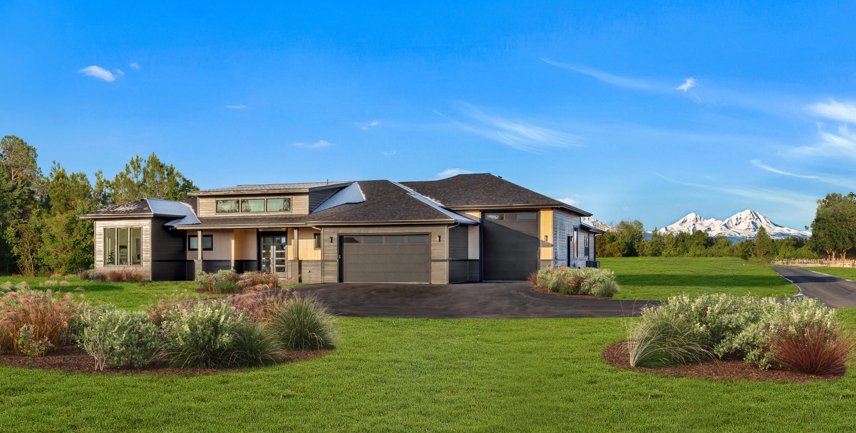 64790 Hunnell Road Bend, OR 97703 - Photo 2 of 50 Front with Landscape Rendering