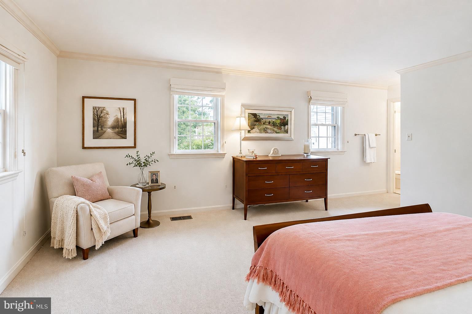 6727 Fairfax Road, Unit 13 Chevy Chase, MD 20815 - Photo 15 of 44 Light filled primary bedroom