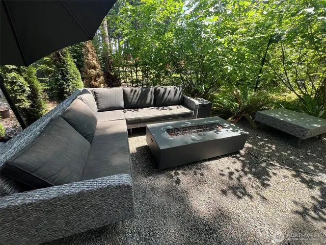 a view of a couches in the patio