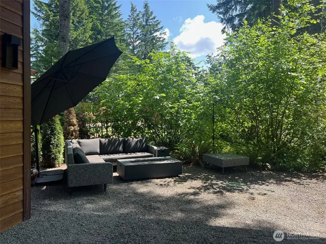 a view of a couches in a patio