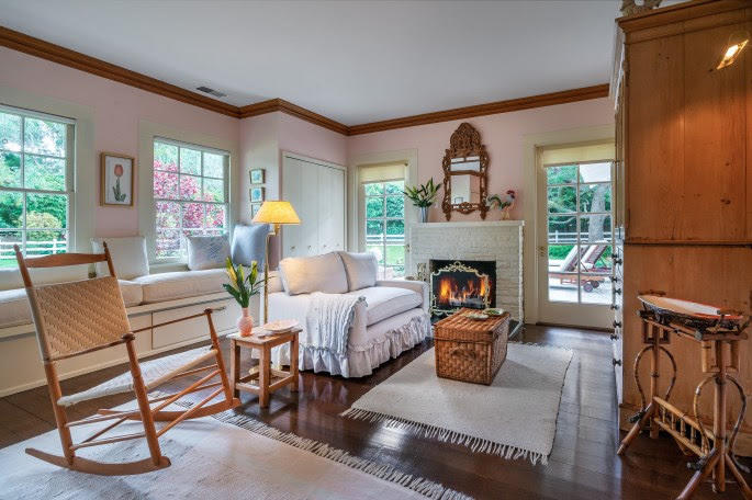 1555 East Valley Road Santa Barbara, CA 93108 - Photo 5 of 18 a living room with furniture a fireplace and a window