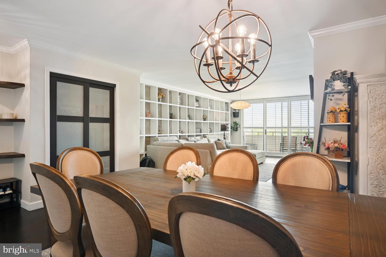 5101 River Road, Unit 1905 Bethesda, MD 20816 - Photo 10 of 32 Dining Room View into Living Room