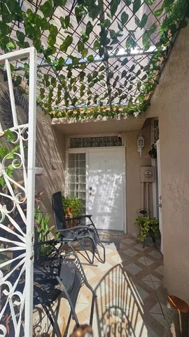 a view of outdoor seating space