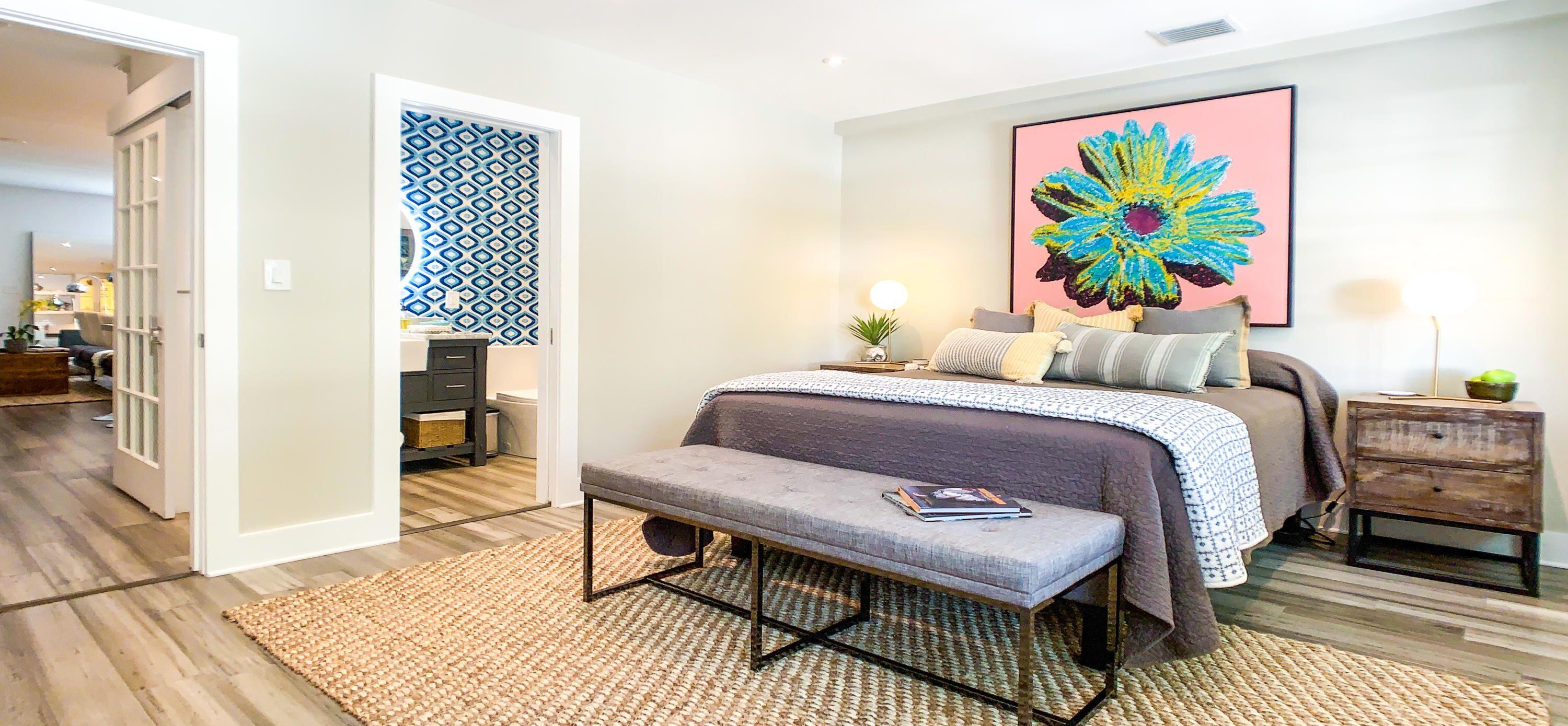 1014 Truman Avenue, Unit 3 Key West, FL 33040 - Photo 6 of 14 a bedroom with a bed and cupboard