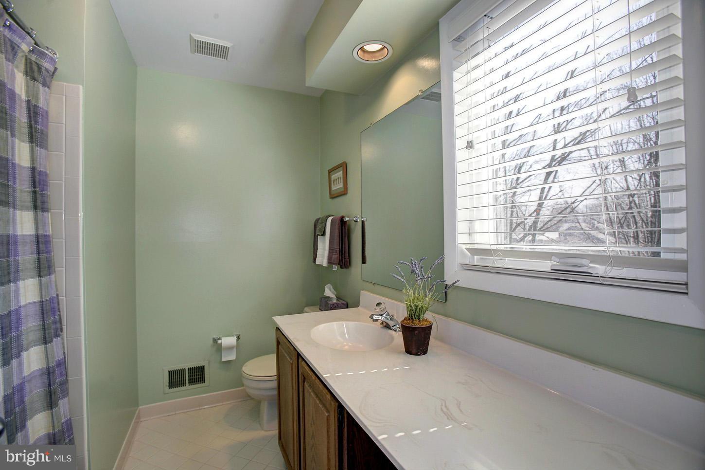 11632 Chapel Cross Way Reston, VA 20194 - Photo 25 of 30 a bathroom with a sink vanity granite toilet and a window