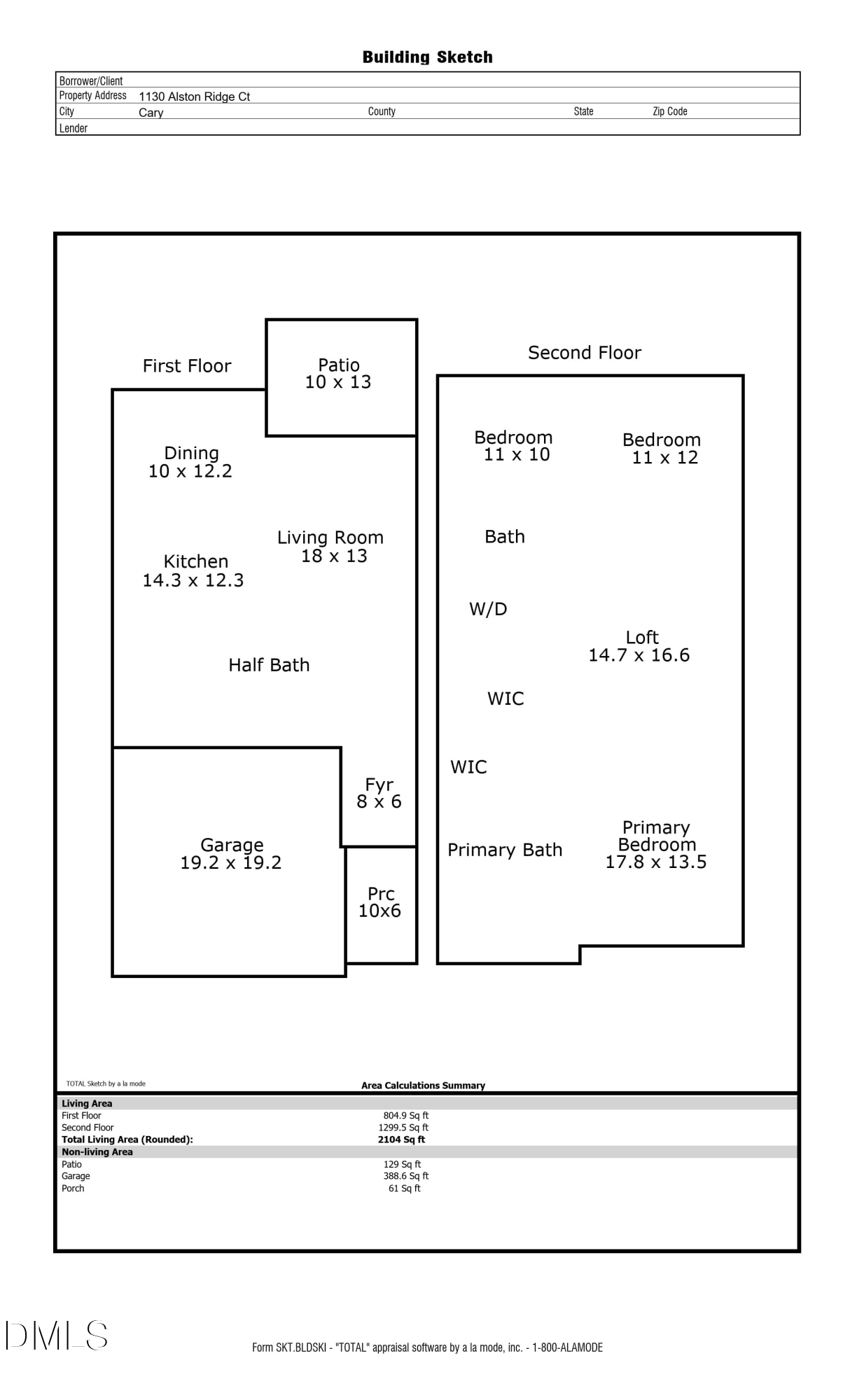 1130 Alston Ridge Cary, NC 27519 - Photo 30 of 30 Floor Plan