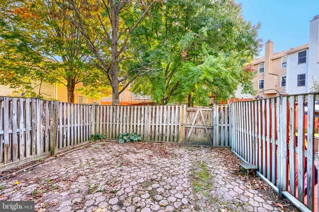 a view of wooden fence