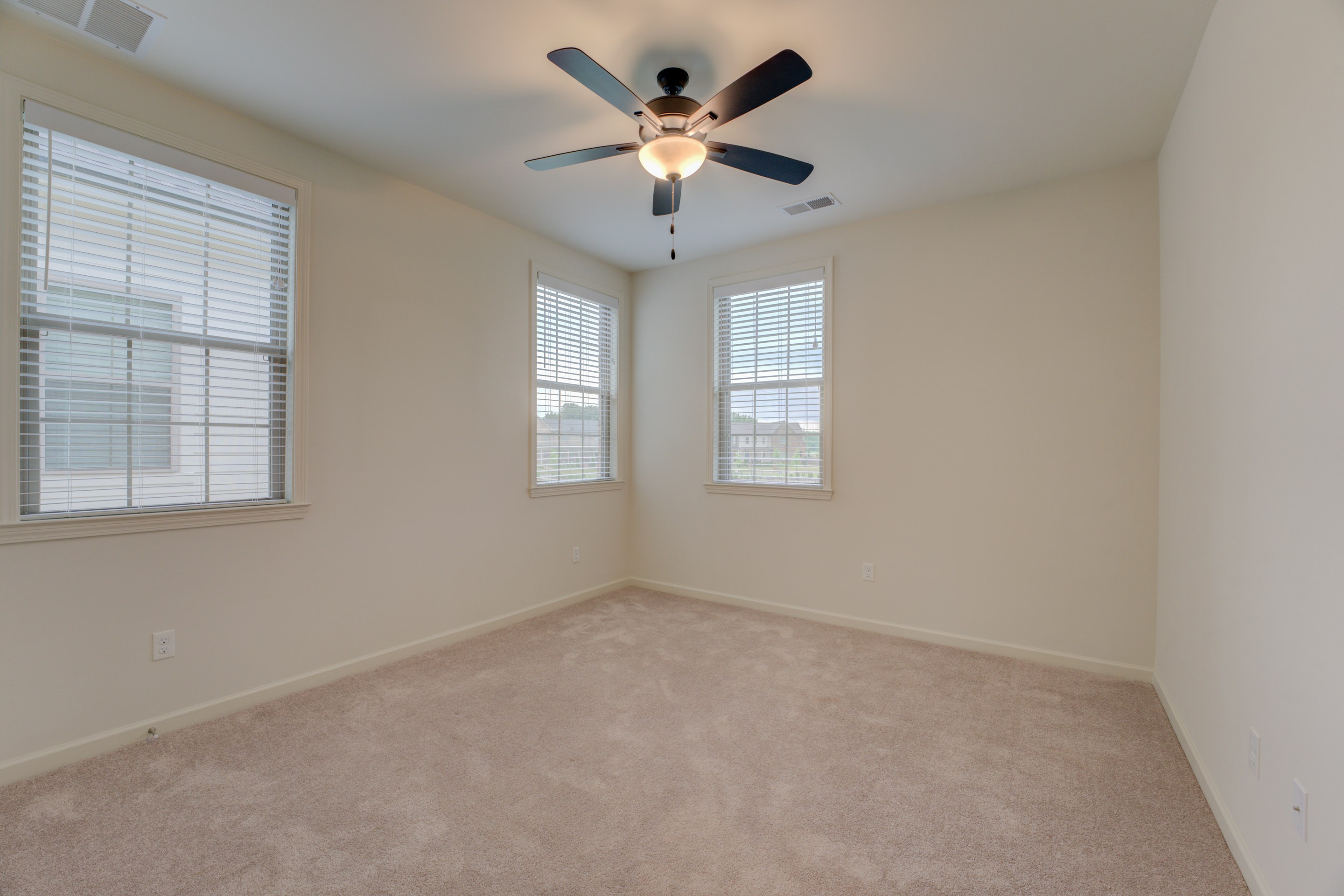 909 Ufton Alley Collierville, TN 38017 - Photo 22 of 29 an empty room with windows and ceiling fan