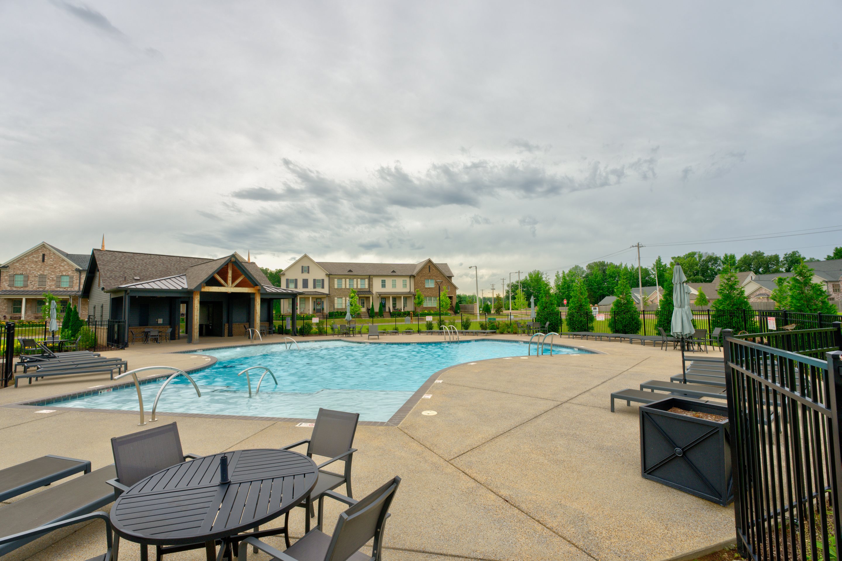 909 Ufton Alley Collierville, TN 38017 - Photo 28 of 29 an outdoor view of house with swimming pool and furniture