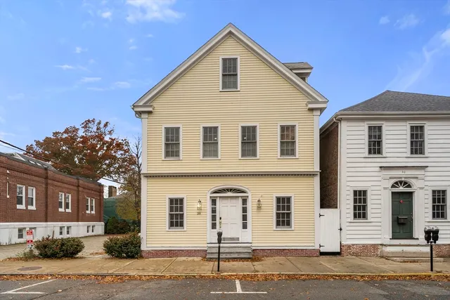 a front view of a house