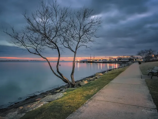 a view of lake and ocean
