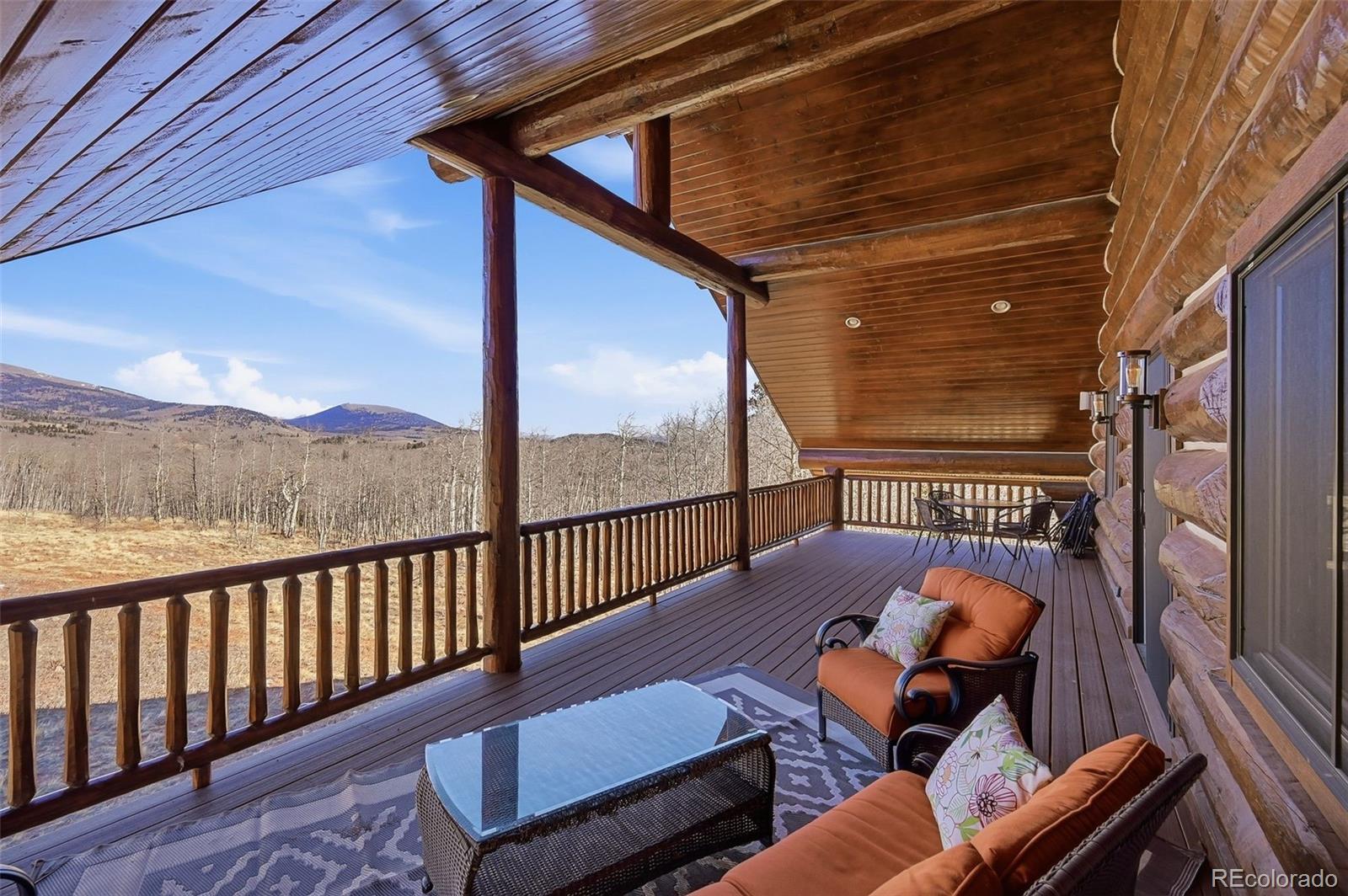 252 Iron Mountain Road Fairplay, CO 80440 - Photo 47 of 50 a view of a balcony with chairs