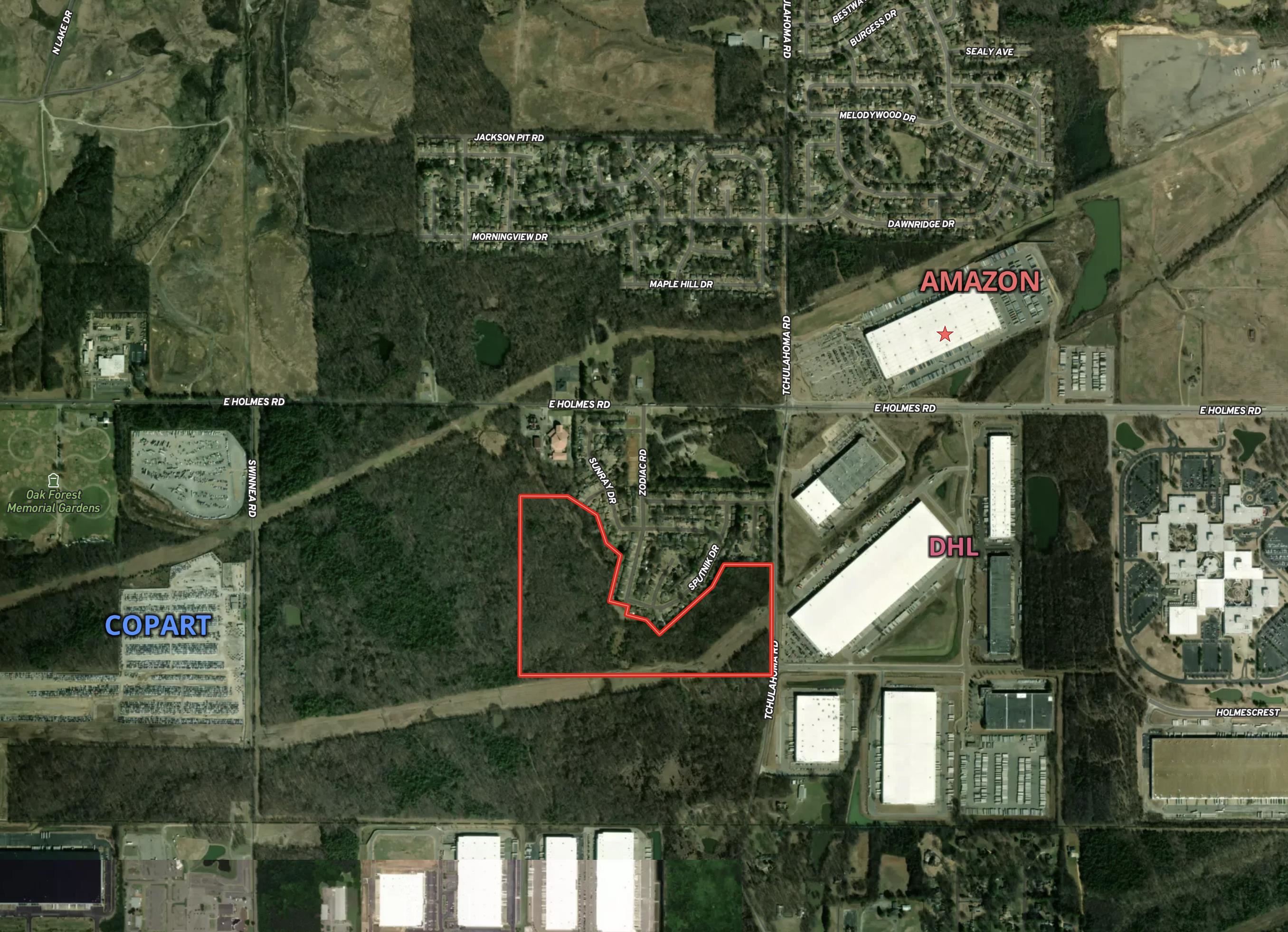 5425 Tchulahoma Road Memphis, TN 38118 - Photo 4 of 7 a bird view of a house