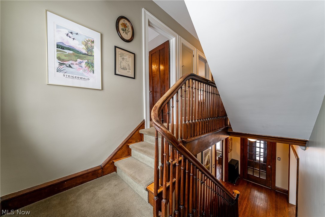 2904 Clarkson Road Cleveland Heights, OH 44118 - Photo 11 of 43 Staircase with baseboards and wood finished floors