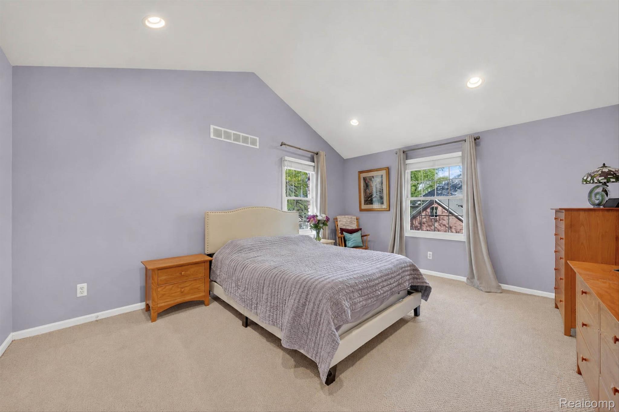 1112 Vernier Road Grosse Pointe, MI 48236 - Photo 30 of 39 Bedroom featuring light carpet and recessed lighting