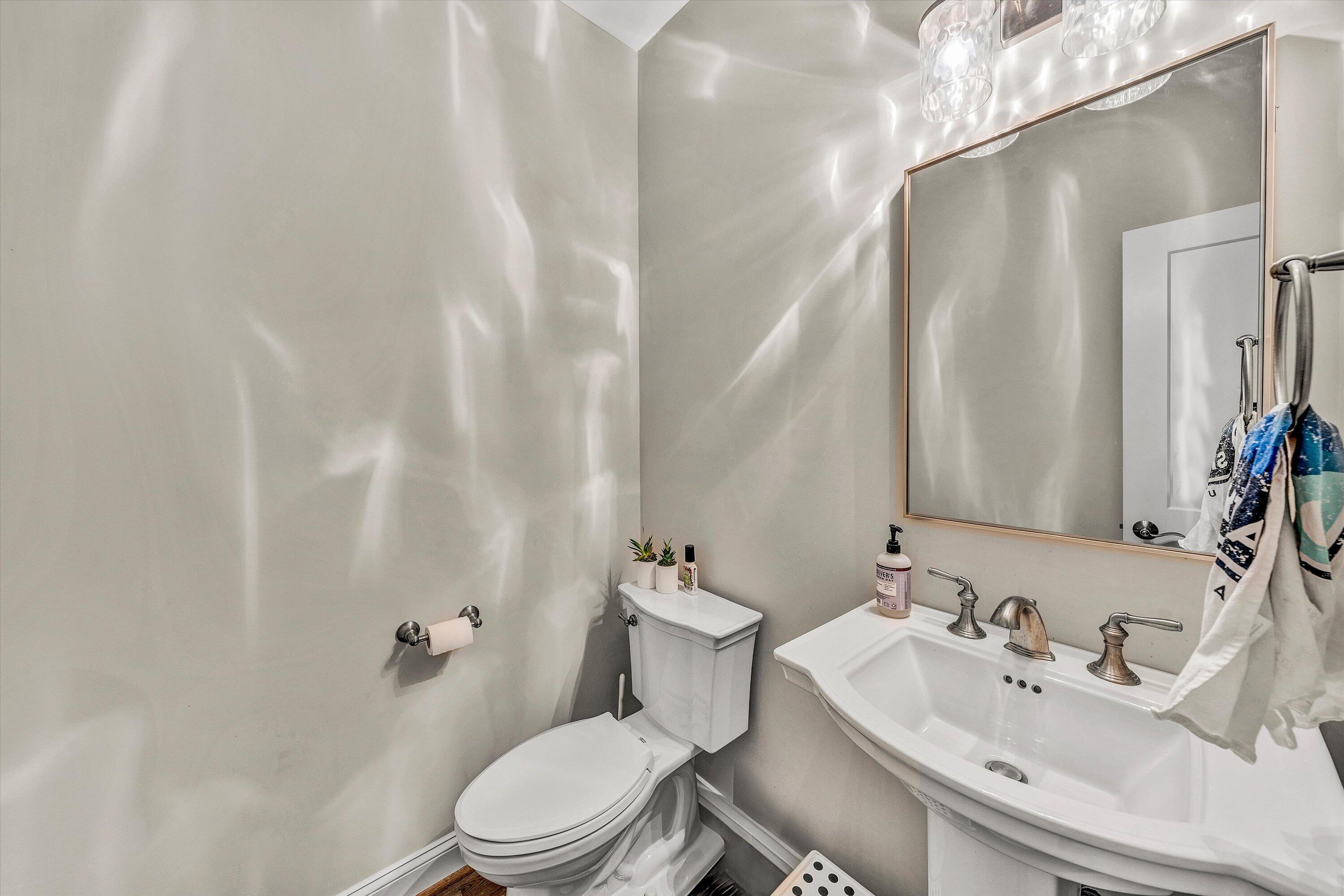 6901 Fairway Ridge Road Salem, VA 24153 - Photo 21 of 58 a bathroom with a sink a toilet and a mirror