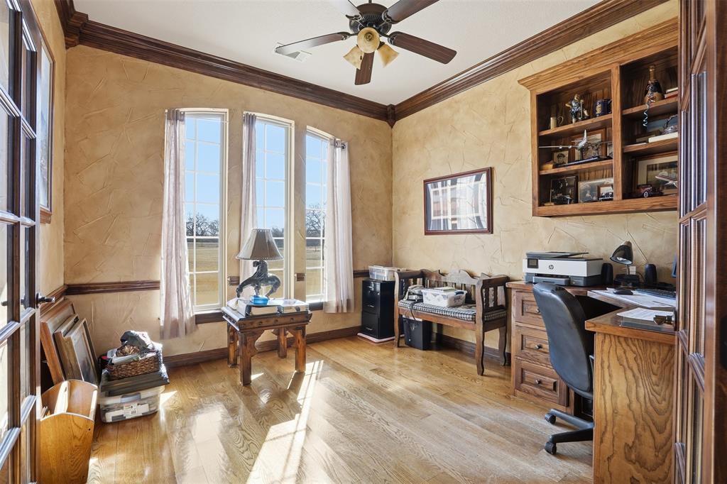842 County Road 4371 Decatur, TX 76234 - Photo 14 of 35 a work room with furniture and floor to ceiling windows