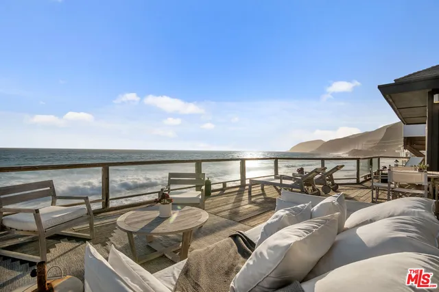 a view of furniture and city view