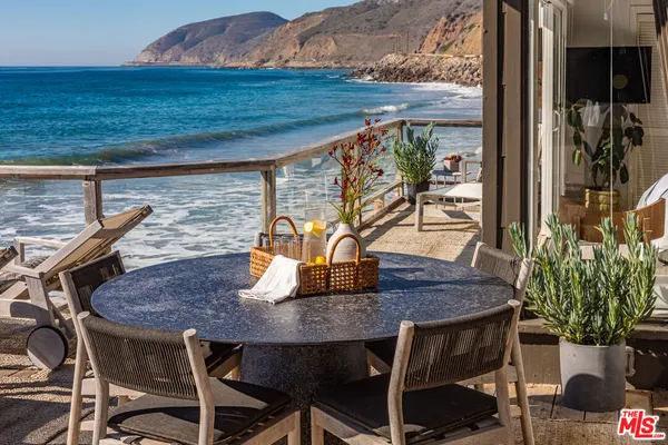 a view of an ocean beach