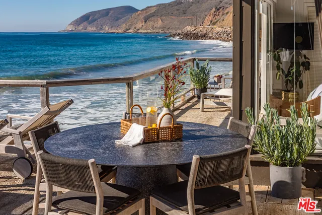 a view of an ocean beach