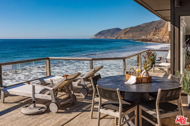 a view of an ocean beach