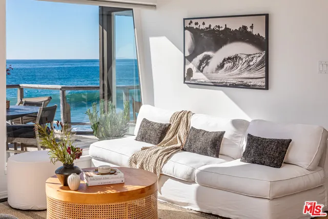 a view of beach and ocean