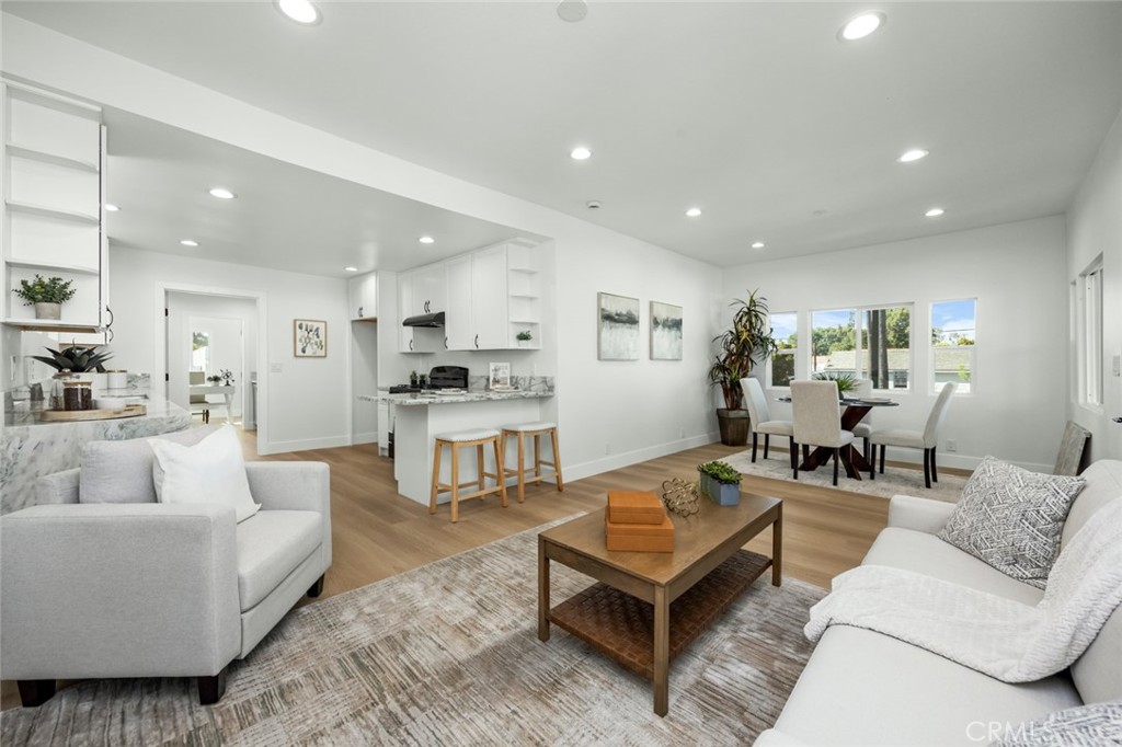201 South Melrose Street Placentia, CA 92870 - Photo 9 of 35 a living room with furniture and view of kitchen