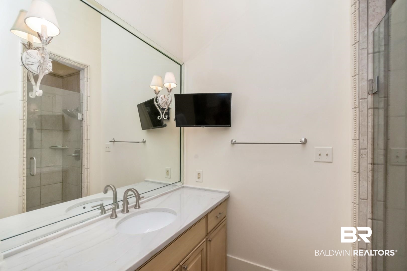 4810 Mums Court Mobile, AL 36608 - Photo 24 of 50 Full bathroom with a stall shower and vanity