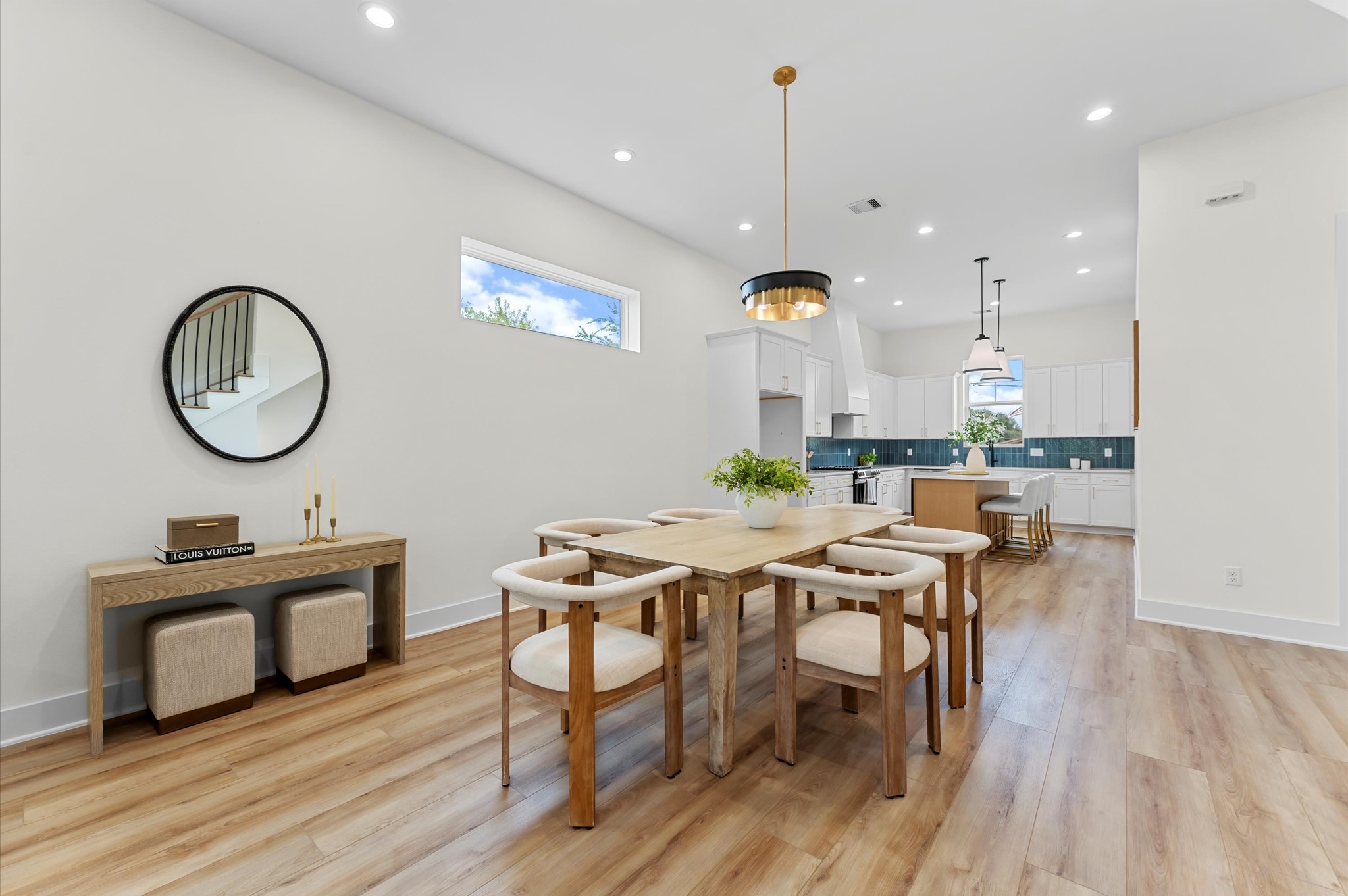 4129 De George Street Houston, TX 77009 - Photo 15 of 46 a view of a dining room with furniture and wooden floor