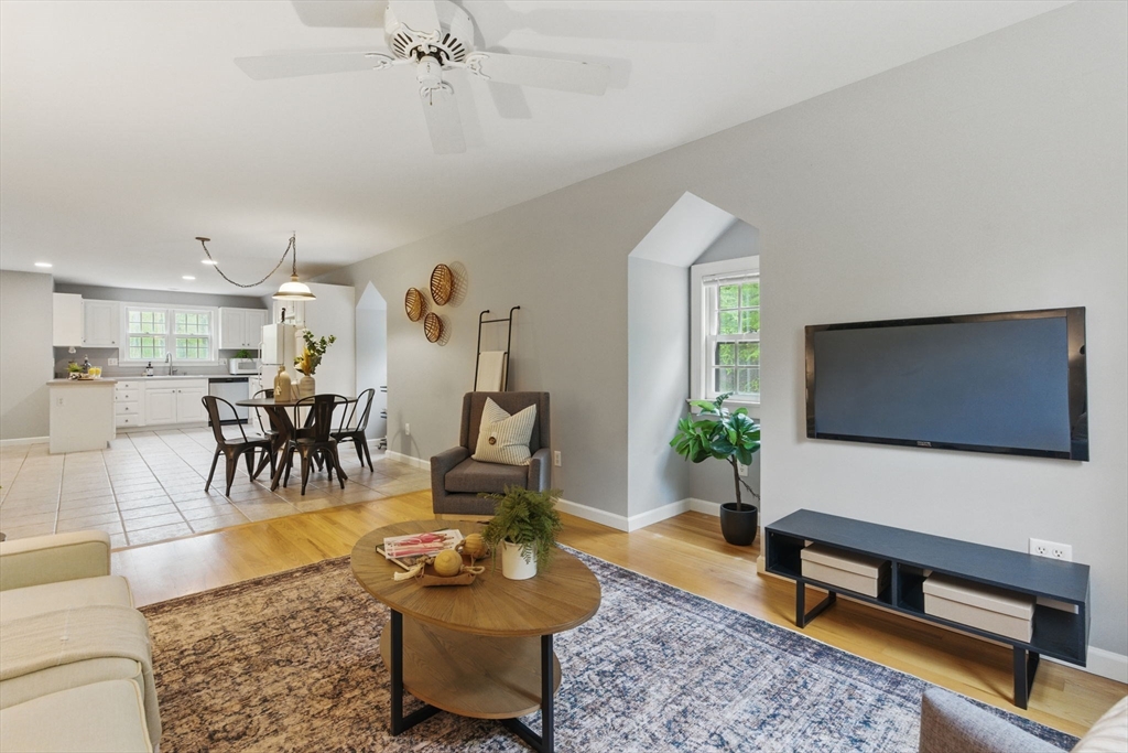 50 Claybrook Road Sunderland, MA 01375 - Photo 6 of 18 a living room with furniture and a flat screen tv